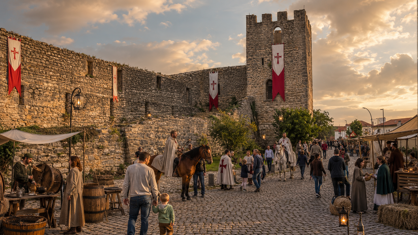 Castelo de Soure ao final da tarde